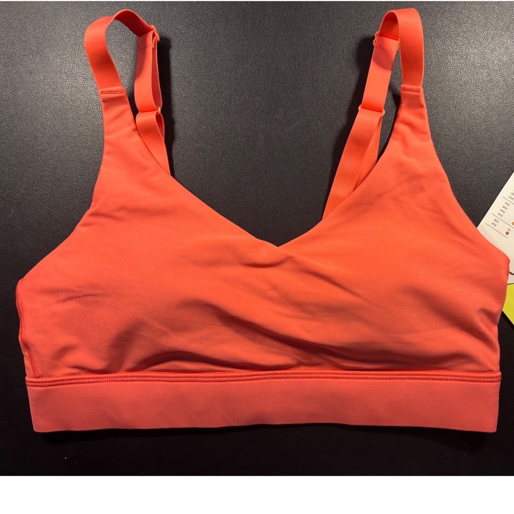 All in Motion Small Sports Bra Womens Coral Orange 32C 34A 34B 36A - Picture 2 of 5